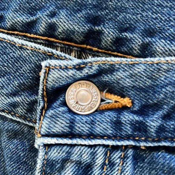 Vintage 90s Y2K Levi’s Regular Straight Leg Jeans 40x30 - Picture 7 of 11